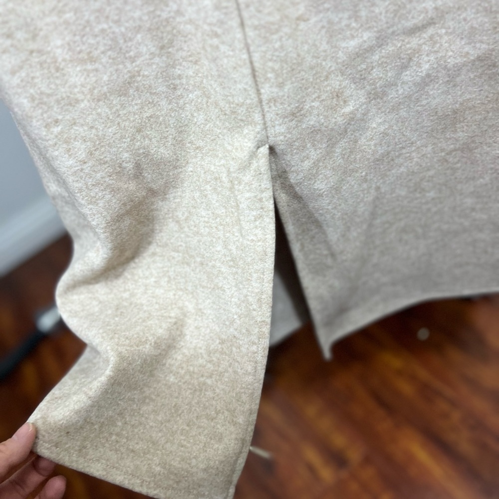 OGL Cashmere-like A-Line Midi Skirt - Picture 6 of 10
